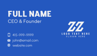 Online Gaming Letter ZHZ Business Card Image Preview