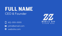 Online Gaming Letter ZHZ Business Card Image Preview