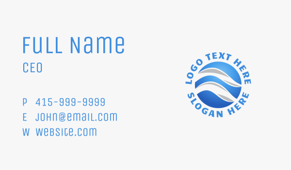 Blue Global Ecommerce Business Card Design Image Preview