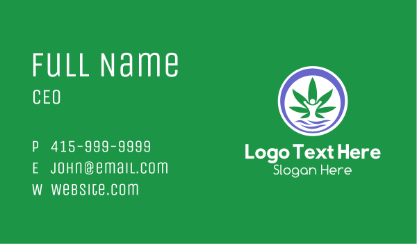 Weed Human Dispensary Business Card Design Image Preview