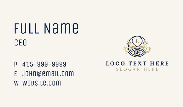 Luxury Fortune Telling Eye Business Card Design Image Preview