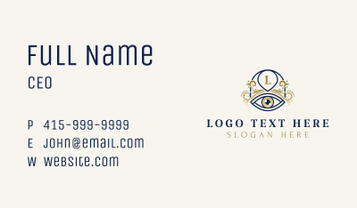 Luxury Fortune Telling Eye Business Card Image Preview