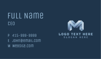 Generic 3D Letter M Business Card Image Preview