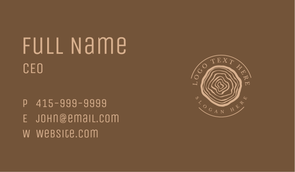 Classic Woodcut Circle Business Card Design Image Preview