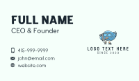 Blue Bird Call Mascot Business Card Image Preview