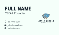 Blue Bird Call Mascot Business Card Image Preview