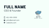 Blue Bird Call Mascot Business Card Image Preview