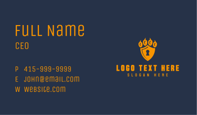 Animal Shelter Security Business Card Image Preview