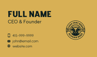 Bull Ox Leather Business Card Design