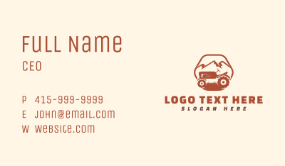 Tractor Farm Vehicle Business Card Image Preview