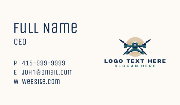 Drone Camera Technology Business Card Design Image Preview