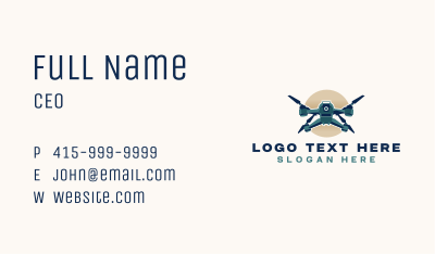 Drone Camera Technology Business Card Image Preview