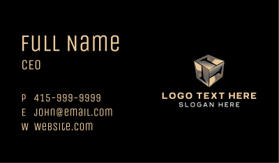 Premium Cube Technology Business Card Image Preview