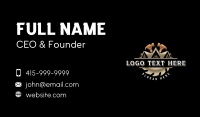 Sawmill Hammer Roofing Business Card Preview