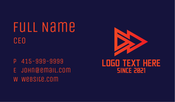 Fast Forward Audio  Business Card Design Image Preview
