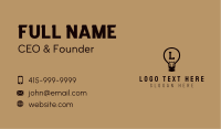 Incandescent Light Bulb Business Card Image Preview