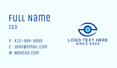 Letter S Eye Clinic Business Card Image Preview