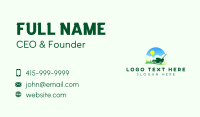 Lawn Mower Landscaping Business Card Image Preview