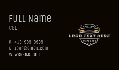 Auto Car Mechanic Business Card Image Preview