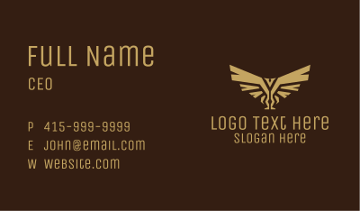 Native Wings Symbol Business Card
