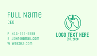 Green Herbal Lung Medicine Business Card Image Preview