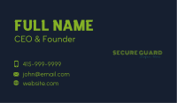Line Neon Retro Wordmark Business Card Image Preview