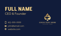 Gold Film Camera Spade Business Card Image Preview