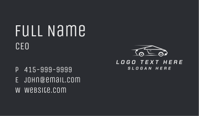 Fast Vehicle Race Business Card Image Preview