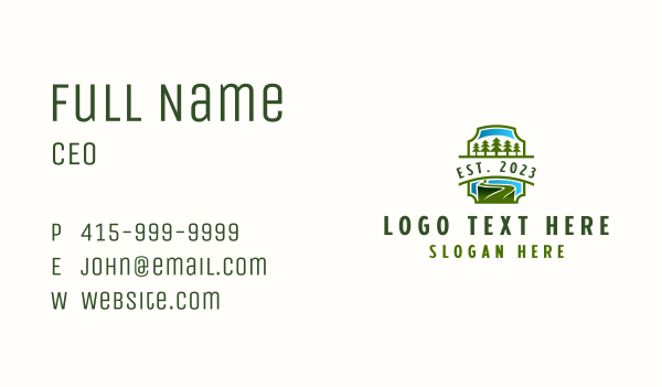 Pine Tree National Park Business Card Design Image Preview