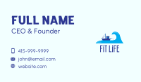 Ocean Fishing Vessel Business Card Image Preview