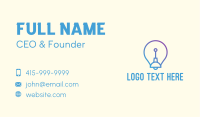 Lightbulb Fixture Lamp  Business Card Image Preview