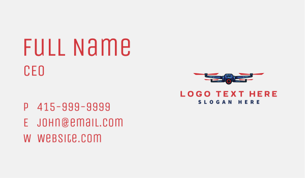 Surveillance Drone Camera Business Card Design Image Preview