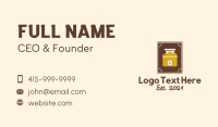 Teabag Fermentation Jar Business Card Design