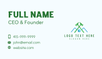 Green Hammer Roof Business Card Image Preview