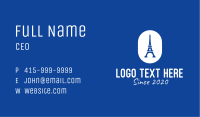 Blue Eiffel Tower Business Card Image Preview