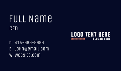 Generic Playful Wordmark Business Card Image Preview