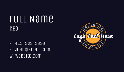Streetwear Clothing Brand Business Card Image Preview