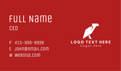 Red Eagle Badge Business Card Image Preview