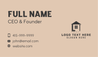 Brown House Contractor Business Card Design