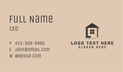 Brown House Contractor Business Card Image Preview