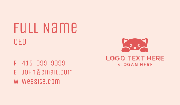 Kitten Cat Animal Business Card Design Image Preview