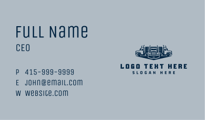 Delivery Truck Fleet Business Card Image Preview