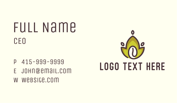 Coffee Bean Plant Business Card Design Image Preview