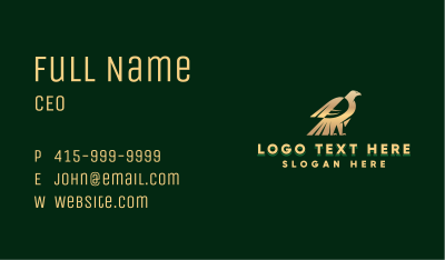 Gold Eagle Wings Business Card Image Preview