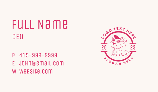 Fashion Dog Apparel Business Card Design Image Preview