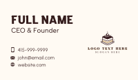 Sweet Tiramisu Cake Business Card Image Preview