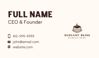 Sweet Tiramisu Cake Business Card Design