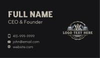 Industrial Excavator Contractor Business Card Design