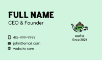 Leaf Coffee Pot Business Card Image Preview