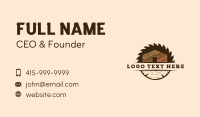 Circular Saw Wood Business Card Image Preview